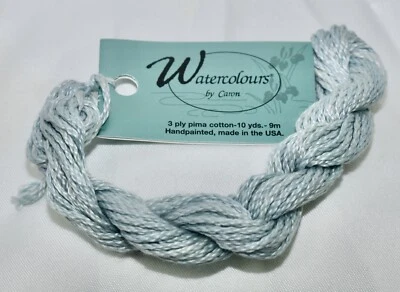 Caron Watercolour 3 ply pima cotton 10 yds handpainted 044 Ice blue - Image 1 of 2
