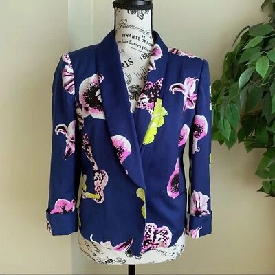 J. Blazer Crew Factory Floral Ligero Azul Talla 6 Foto 1 de 4