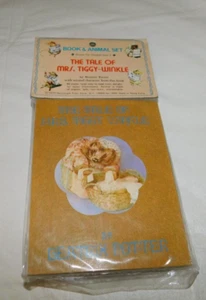 New Beatrix Potter Tale of Mrs. Tiggy-Winkle Book Animal Toy Set 1979 Merrimack - Picture 1 of 6