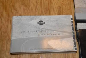2001 Nissan Sentra Owner's Manual plus Supplement plus Maintenance Booklet - Bild 1 von 1