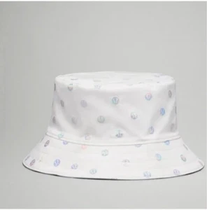 Lululemon Both Ways Reversible Bucket Hat Rainbow FoilBlue Sz L/XL NWT$48lulubag - Picture 1 of 6