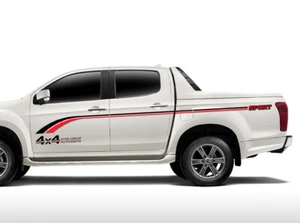 Graphics Waist Line Stripe Car Sticker For Isuzu D-Max Trunk Side Door Decals - Picture 1 of 13