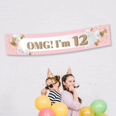 Globos de pancarta de fiesta de cumpleaños personalizados 30 decoraciones suministros foto Foto 1 de 4