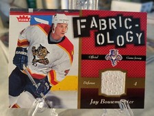 2006-07 Fleer FABRICOLOGY Jay Bouwmeester Jersey Relic Patch Panthers F-B0