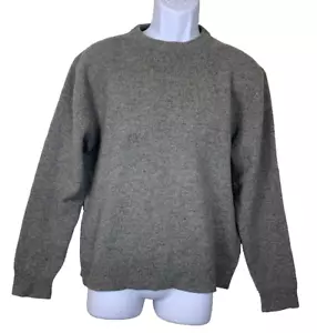 Jos A Bank Sweater Men's M Executive Collection Gray Crew Neck Wool Blend - Picture 1 of 9