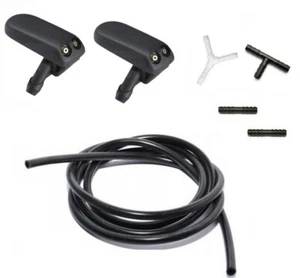 SET Scheibenwaschdüse Spritzdüse Düse WASCHWASSERDÜSE Schlauch VW Golf 1 2 3 - Bild 1 von 2