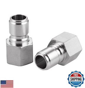 Sgancio Rapido Maschio Acciaio Inox,Femmina NPT 1/2" Homebrewing Connessione Rapida - Foto 1 di 5