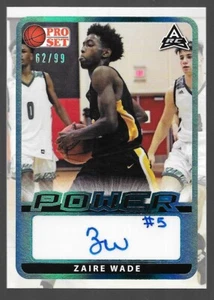 2021 Leaf Pro Set Power Zaire Wade Auto Platinum Spectrum Foil /99 - Picture 1 of 4