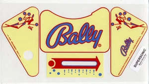 Supersonic Pinball Machine APRON DECAL SET - Picture 1 of 1