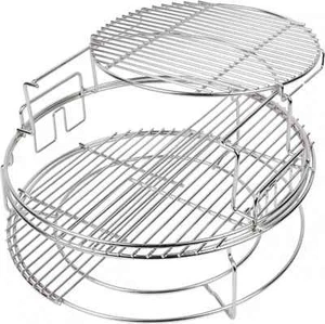 5-Piece EGGspander Kit Stainless Steel for Large Big Green Egg Cooking BBQ Grill - Bild 1 von 2