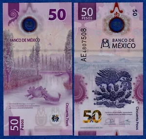 Mexico 50 Pesos (2021) P-New UNC Polymer - Complete Redesign /// NEW RELEASE /// - Picture 1 of 4