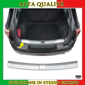 Cromato Protezione Paraurti Interiore Spazzolato ACCIAIO Per VW TIGUAN 2016-2023 - Imagen 1 de 9