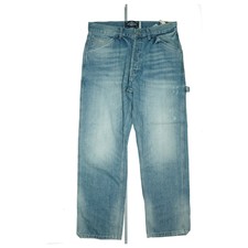 Superdry Wide Worker Men's Jeans Cargo W32 L32 Light Blue Used Look New