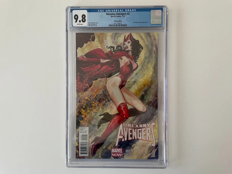 Uncanny Avengers Vol. 1 Number 2 (CGC 9.8 1:100 Milo Manara Cover Variant) 2012 - Image 1 of 4