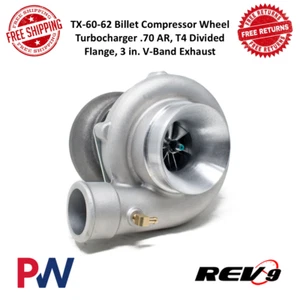 Rev9 Compressor Wheel Turbocharger .70 AR T4 Divided Flange / 3" V-Band Exhaust - Afbeelding 1 van 7