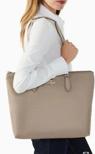 Kate Spade Packable Nylon Zip Top Tote Thunder Cloud - Picture 1 of 14