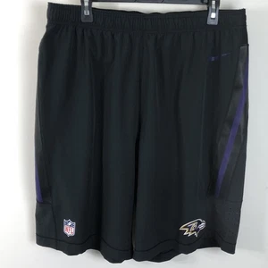 Pantalones cortos Nike Baltimore Ravens NFL On Field Apparel Player para hombre talla grande negros - Imagen 1 de 17