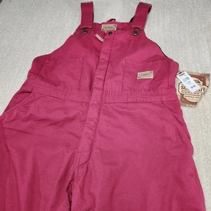 CE Schmidt Bibs Women XL Insulated Overalls Workwear Double Knee Canvas Elastic - Picture 1 of 11
