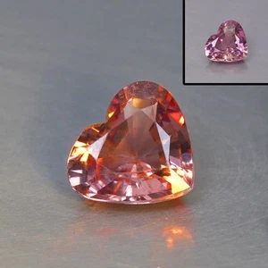 1,22 CT INCREDIBILE! Rarissimo Granato Malesia CC Naturale 100% Rosa a ROSSO - Foto 1 di 6