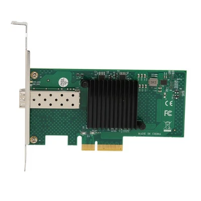 PCIe Network Card 10000Mbps PCI Express X4 5.0GT/s SFP LC Optical Fiber Gigabit⊹ - Image 1 of 4