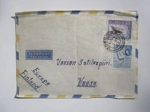 1962 ADEN to SWEDEN COVER - Picture 1 of 2