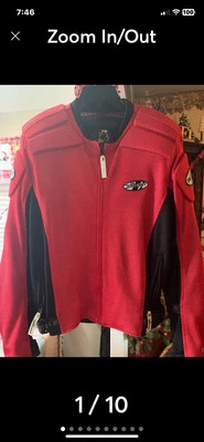 Chaqueta de Motocicleta Joe Rocket Racing Phoenix De Colección Para Hombre L Malla Acolchada Roja Y2K Foto 1 de 4