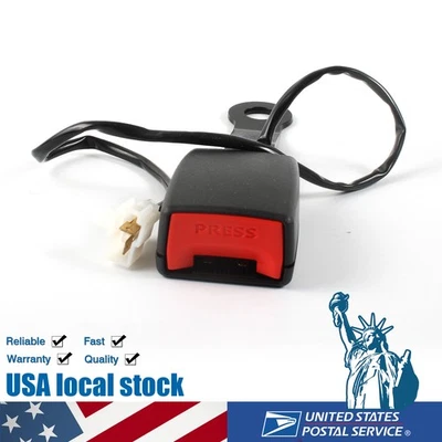 Cinturón de seguridad delantero hebilla enchufe cable advertencia camlock - resistente - paquete de 1 Foto 1 de 4