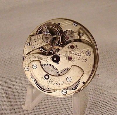 PRIVAT LABEL MOVEMENT "T.P.BEDILLION PITTSBURGH, PA." 17j HC 16s POCKET WATCH - Image 1 of 4