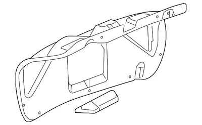 Painel de acabamento genuíno GM 15814053 - Imagem 1 de 2