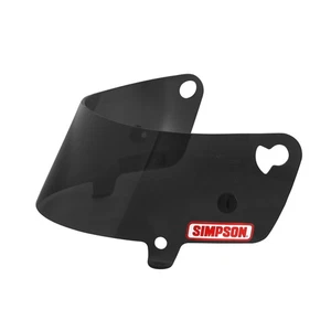 Simpson Racing 88601A Speedway Shark Series Helmet Shield - Smoke - Each - Picture 1 of 11