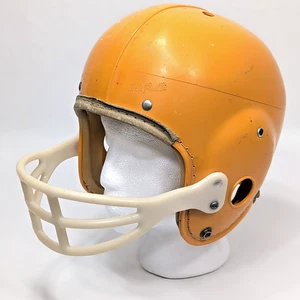 Vintage Yellow Babe Parilli Hutch Football Helmet Small HS Old School - Foto 1 di 9