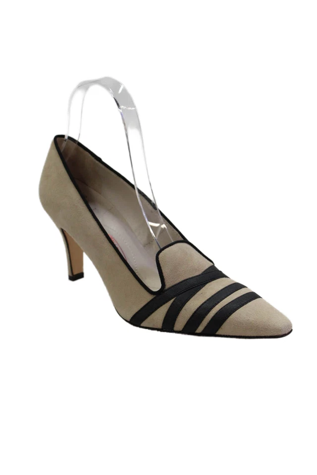 Amalfi by Rangoni Womens Suede Pointed Toe Pumps Beige Size 7.5 - Imagem 1 de 4