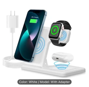 WLPOWER Wireless Charger Station Fast Charger for Apple Products - Picture 1 of 9