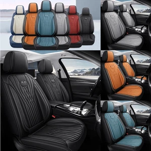 5-Seat full Set PU Leather Seat Cover For Jaguar F-PACE XJ XF XE I-PACE X-Type - Picture 1 of 25