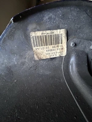 Harley Davidson Deluxe Rear Fender Complete Big Blue Pearl  Softail FLSTN OEM - Image 1 of 4