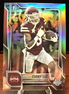 Anthony Evans III 1st Bowman Refractor - 2025 Bowman U Chrome Mississippi State - Bild 1 von 2
