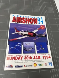 DE COLECCIÓN PROGRAMA GEELONG AIRSHOW AEROPUERTO GROVEDALE VICTORIA AÑOS 90 - Imagen 1 de 19