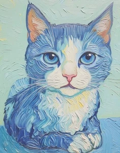 Buy 2 Get the 3rd FREE,  11 x 14, Art PRINTS, Wall Art, Cat Art Print - Picture 1 of 4