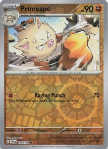 Primeape Common SV01: Scarlet & Violet Base Set 108/198 NM Reverse Holo - Picture 1 of 2
