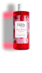The Bath Factory Strawberry Passion SHOWER GEL 400ml Body Wash - Picture 1 of 6