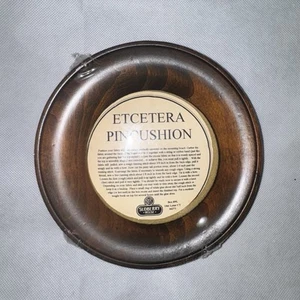 Vintage NOS Sudberry House Mahogany Etcetera Pincushion Round Design Area New - Picture 1 of 2