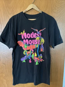 Camiseta Modest Mouse Tour 2018 - pintura hinchada de neón - talla mediana - Imagen 1 de 7