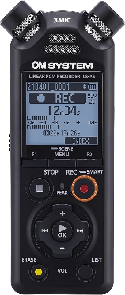 DDU OM System Olympus LS-P5 PCM Recorder Tresmic II Microphone System New frm JP - Image 1 of 4