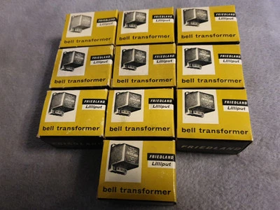 LOTE DE TRABAJO 10 x NUEVO TRANSFORMADOR DE CAMPANA FRIEDLAND LILLIPUT 200/4 3-5-8V ~ 3vA (MK-390) Foto 1 de 4