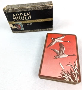 Arden Russell Playing Card Co Vintage Complete Canada Geese Pattern Bridge Size - Picture 1 of 15