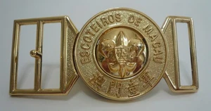 LÍDER SCOUTS OF MACAO - HEBILLA UNIFORME OFICIAL DE LÍDER SCOUT / COMISIONADO DE MACAO - Imagen 1 de 3
