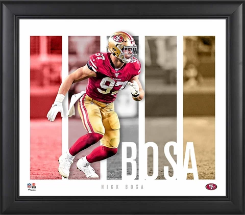 Nick Bosa San Francisco 49ers Framed 15x17 Player Panel Collage Cover