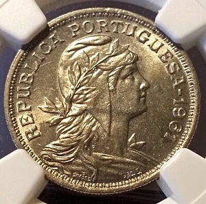 NGC MS64 - Portugal 50 centavos 1961 coin - Picture 1 of 4