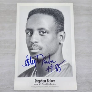 STEPHEN BAKER - NEW YORK GIANTS - VINTAGE 5" x 7.5" SIGNED AUTOGRAPHED PHOTO - Picture 1 of 2