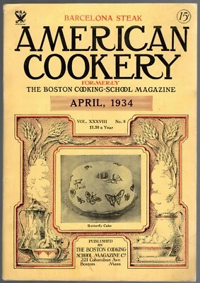 American Cookery Magazine Boston Cooking School  April 1934 — 第 1/4 张图片